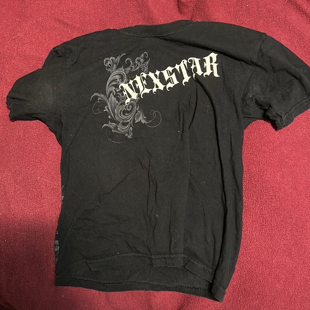 Nexstar band tshirt gothic print emo scene alternative alt y2k short sleeve